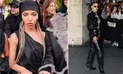 FKA Twigs Stuns in Edgy Schiaparelli Ensemble at Paris Fashion Week | Daring Leather Look