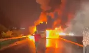 Horror Inferno on British Roads: Luxury Coach Bursts Into Flames After Collision, Claiming Dozens of Lives
