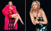 Kim Cattrall, 69, Stuns in Dazzling Debenhams Comeback With Thigh-High Glamour