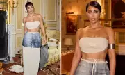 Kim Kardashian Turns Heads in Sheer Vintage Margiela Top During Daring Braless Outing