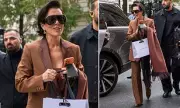 Kris Jenner's London Style: Momager Rocks Chic Brown Suit During Shopping Spree After Kim Kardashian's Birthday Bash
