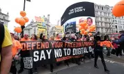 London Erupts in Protest: Thousands March Against Digital ID Card Scheme