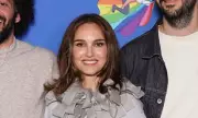 Natalie Portman Stuns in Denim Miniskirt at Paris Premiere | Leggy Display Turns Heads