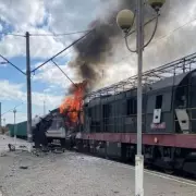 Putin's War Machine Struck: Dramatic Footage Shows Drone Obliterating Russian Armoured Train