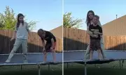 Quick-Thinking Sister's Heroic Heimlich Saves Brother From Choking Horror on Trampoline