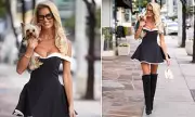 Selling Sunset's Emma Hernan Stuns in Daring Minidress and Thigh-High Boots During Beverly Hills Outing