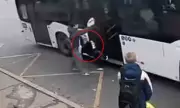 Shocking CCTV Captures Moment Toddler Is Wrenched From Mother's Arms and Dragged Along Road by Bus