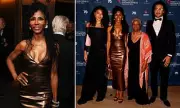 Sinitta, 62, Stuns in Plunging Gold Gown at Variety Club Awards with Her Two Children