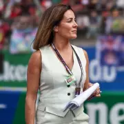 Sky Sports F1 Presenter Natalie Pinkham Targeted by Upskirting Photographer at Bernie Ecclestone's Wedding