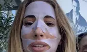 Stacey Solomon's Hollywood Glamour: Star Shines with Chic Face Mask During Family Outing