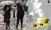 Storm Benjamin Batters Britain: 70mph Winds and Torrential Rain Trigger Weather Warnings Across UK