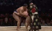Sumo Referee's Wardrobe Malfunction Goes Viral During Grand Tournament