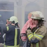 Terrifying Moment Children Flee Spanish Nursery After Man Sets Himself on Fire