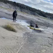 Tidal Terror: Man's Quicksand Ordeal on Welsh Beach as Rescuers Battle Rising Tide