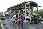 Tragic Bus Inferno Claims 9 Lives in Southern India's Hyderabad