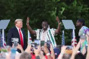 Trump's Controversial Rally Move: Jailed Rapper Sheff G Performs at Campaign Event