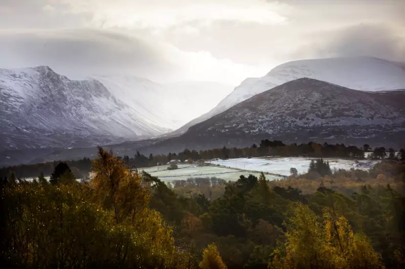 1975 Highland Diary: Aviemore's Concrete Jumble Dwarfed by Cairngorms