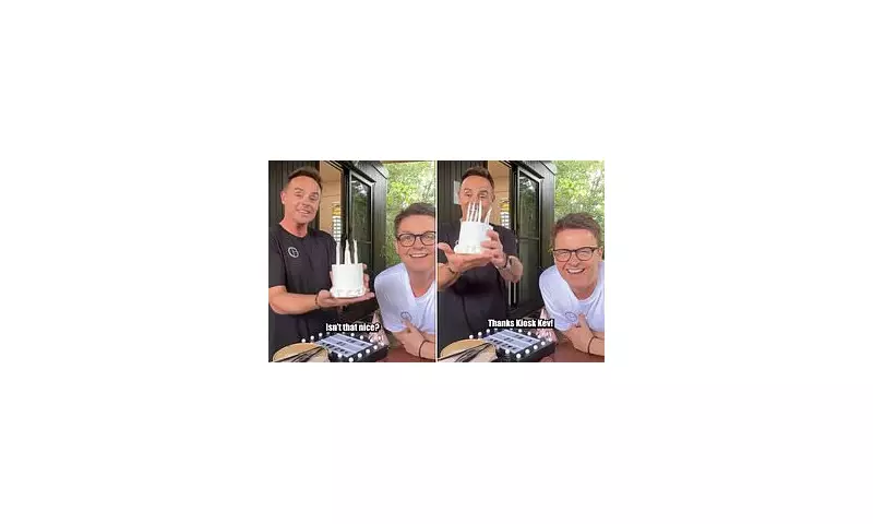 Ant McPartlin's 50th Birthday Surprise on I'm A Celebrity Set