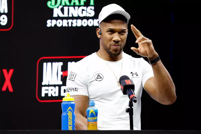 Anthony Joshua Takes Swipe at Tyson Fury Before Jake Paul Fight