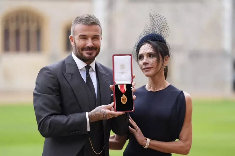 David Beckham Receives King's Honour at Windsor Castle in Royal Ceremony