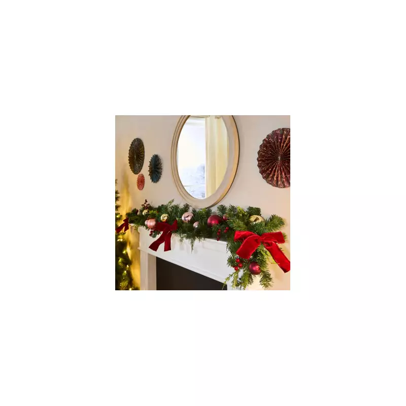 Dunelm's 'Beautiful' Burgundy Bauble Garland Earns Rave Reviews