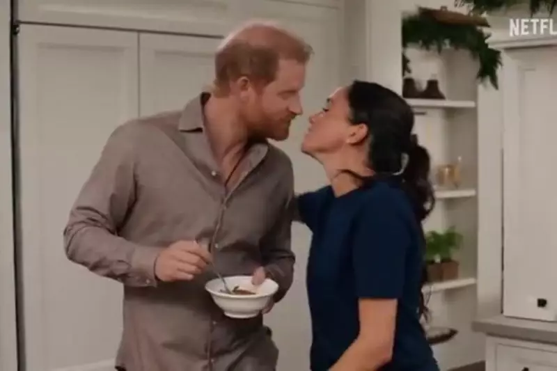 Harry and Meghan Share Festive Kiss in Netflix Christmas Special