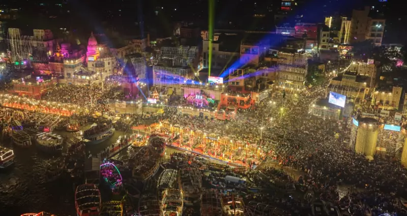 Hippo Takes Historic Moonlit Swim in River Ganges During Diwali Celebrations