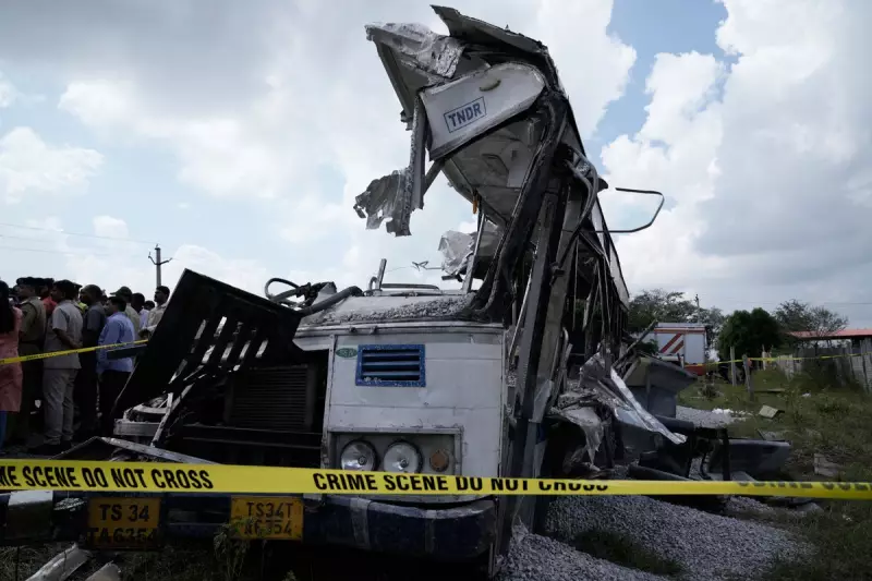 Horrific India Bus Crash Claims 21 Lives After Concrete Mixer Collision