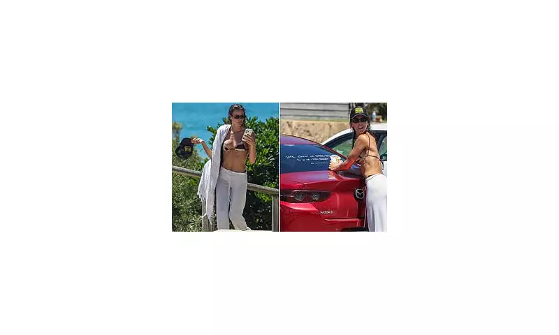 Indy Clinton's Bumper Sticker Stunt at Sydney Beach Promotes Jewellery