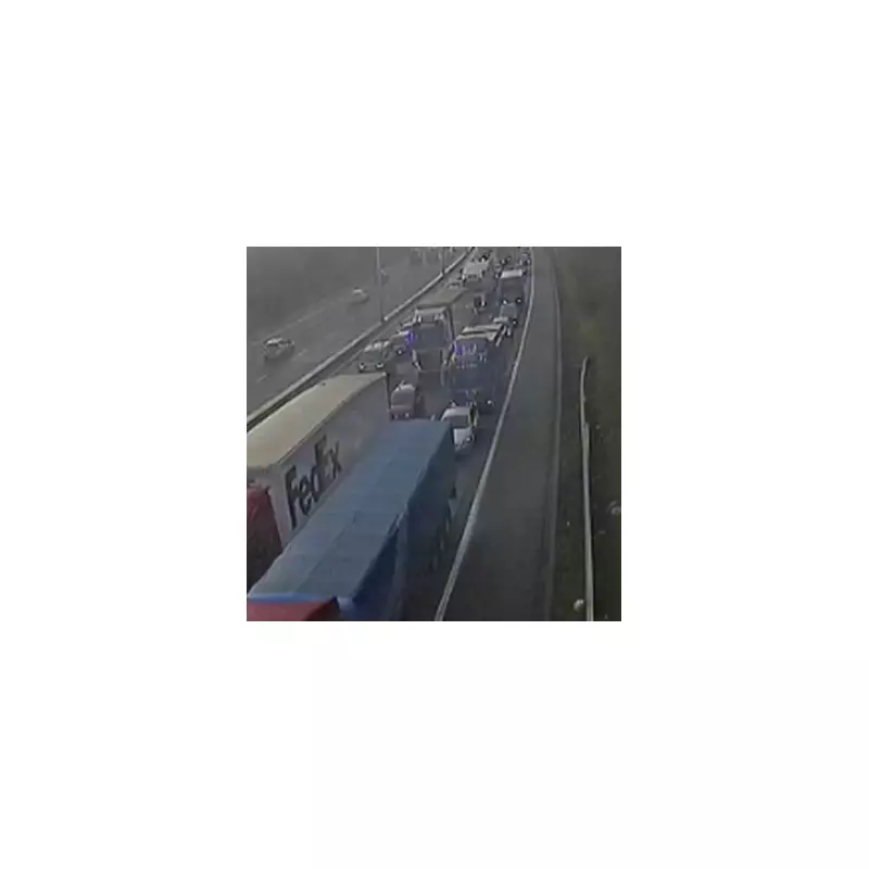 M5 Chaos: 90-Minute Delays After Van Overturns, Lanes Closed