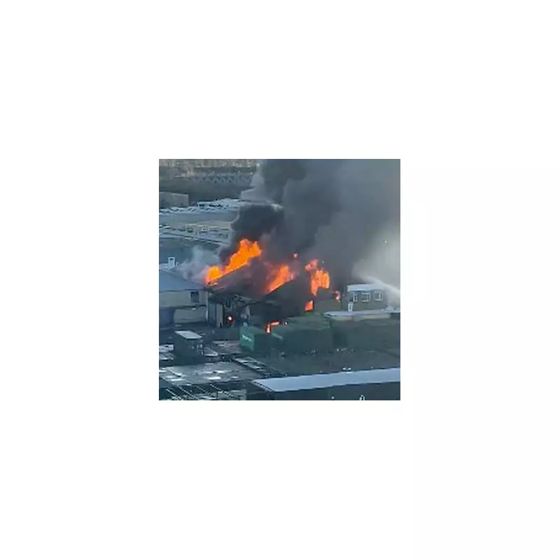 Major Warehouse Fire in Southall: 100 Firefighters Battle Blaze