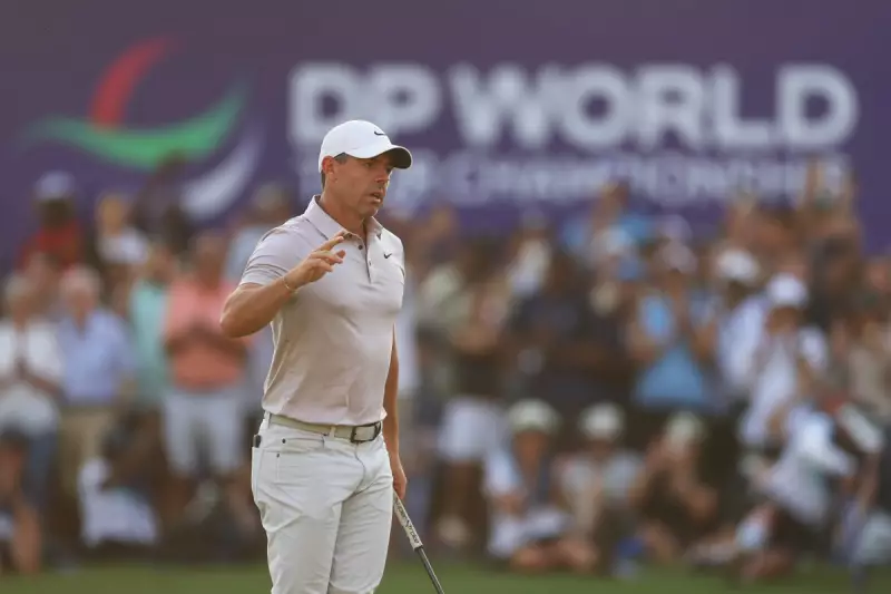 McIlroy Ties for Lead in DP World Tour Championship, Eyes 7th Race to Dubai