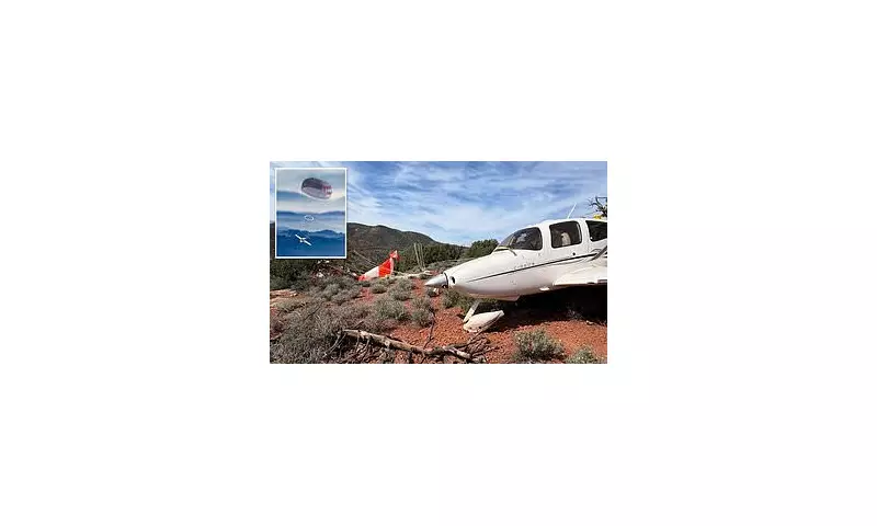 Miraculous Mid-Air Escape: Couple Survives Private Plane Crash Using Emergency Parachute Over Arizona Desert