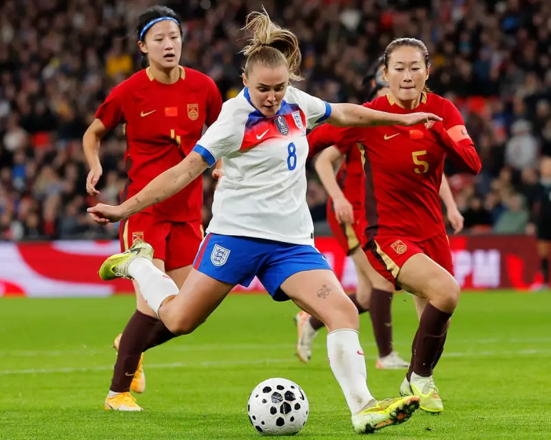Stanway Hat-Trick Fuels England's 8-0 Demolition of China at Wembley