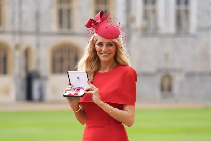 Tess Daly Receives MBE at Windsor Castle in Career Highlight