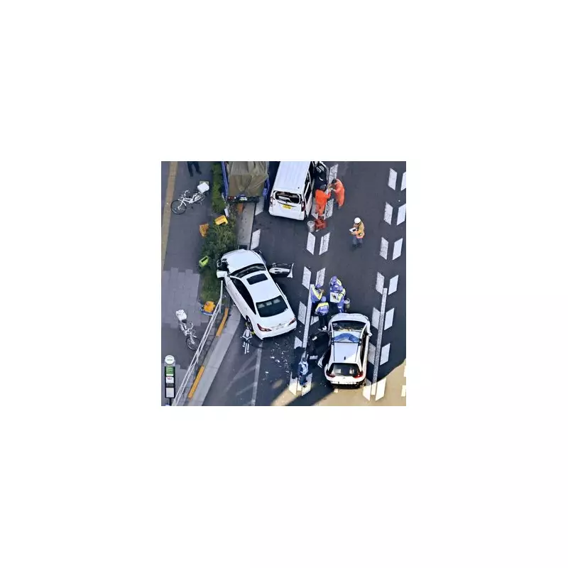 Tokyo car crash: One dead, 10 injured as driver flees scene