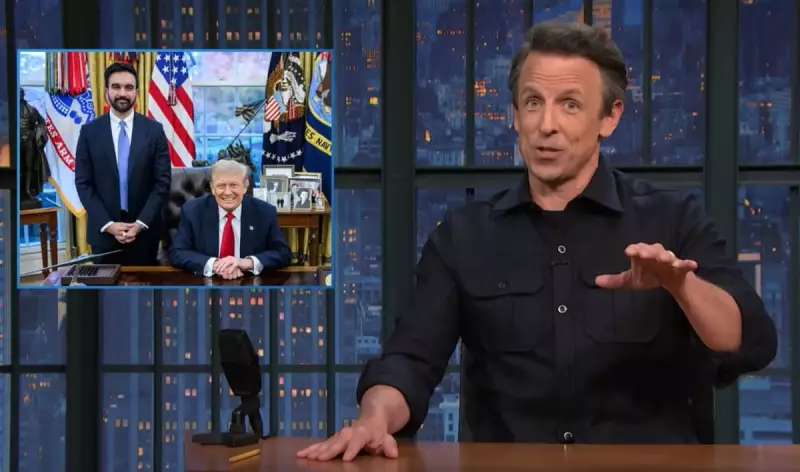 Trump's Bizarre Bromance: Seth Meyers on President's 'Smitten' Meeting with Mamdani