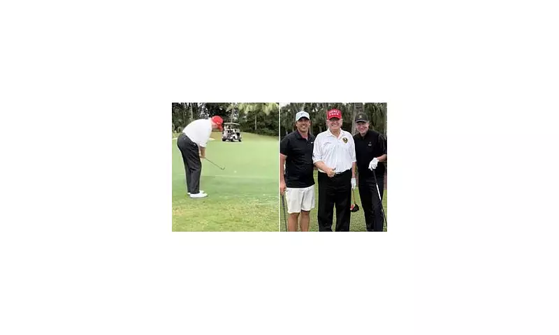 Trump's Perfect Chip Shot with Koepka & Gretzky Sparks Golf Buzz