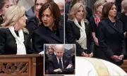 Awkward Reunion: Harris & Bidens Meet at Cheney Funeral After Book Fallout