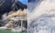 China's New 2,486ft Hongqi Bridge Collapses in Sichuan Landslide