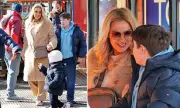 Claire Sweeney's Glamorous Day Out with Son Jaxon at Winter Wonderland