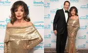Dame Joan Collins, 93, Stuns in Gold Gown at London Charity Ball
