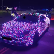 Driver Faces £50 Fine for Christmas Lights on Car in Poole