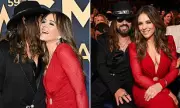 Elizabeth Hurley and Billy Ray Cyrus's PDA-Filled CMA Awards Debut
