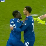 Everton's Idrissa Gueye sees red for striking teammate in Man Utd clash