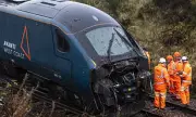 Hero Driver Averts Catastrophe: Express Train Derails at 80mph Without Serious Injuries