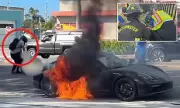 Hero Motorcyclist Saves 74-Year-Old Man From Burning Porsche in Florida
