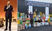 Jimmy Kimmel's Bold Political Statement: Food Bank Erected Outside Studio Amid US Government Shutdown Fears