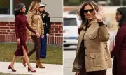 Melania Trump & Usha Vance's Solo Visit to Camp Lejeune for Thanksgiving