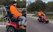 Mobility Scooter Chaos: Shocking Moment Rider Causes Traffic Nightmare on Dual Carriageway